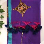 Mulmul mirror patch work Saree