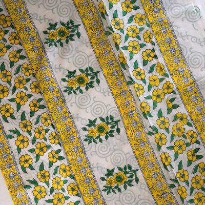 Ajrakh Block Print Pure Cotton Saree