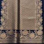 Navy Blue Banarasi Art Silk Katan Saree