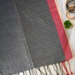 Khadi soft Cotton Strip Saree