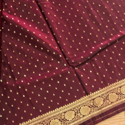 Maroon Premium Katan Art Silk Saree