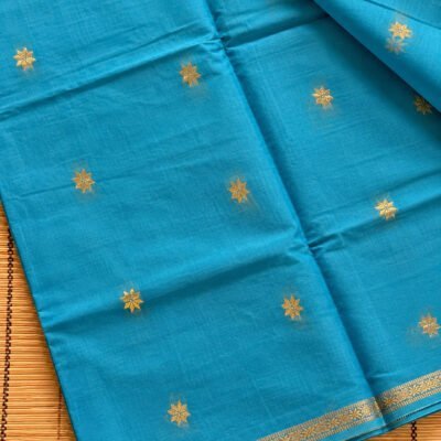 Dual Tone Maheshwari Semi Cotton Silk